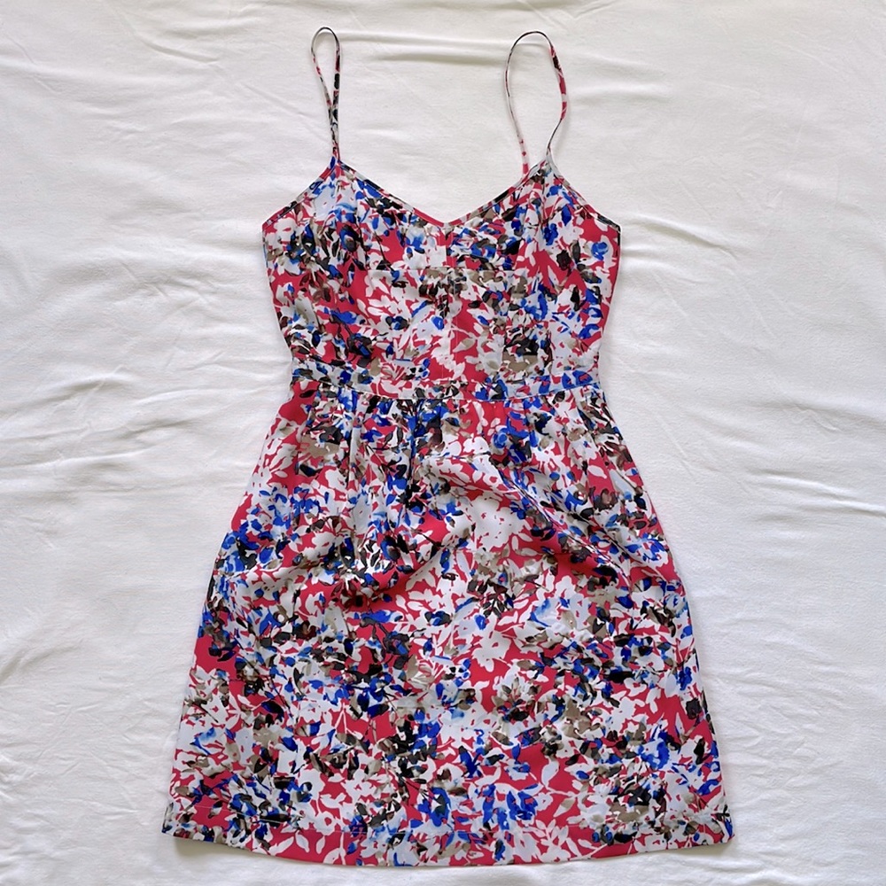 J. Crew Factory Floral Printed Seaside Cami Dress